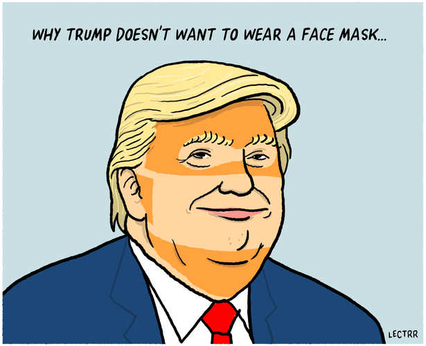 Face mask Trump