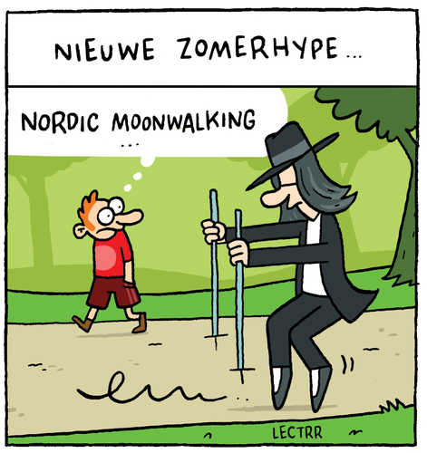 Nordic moonwalking