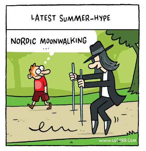 Nordic moonwalking
