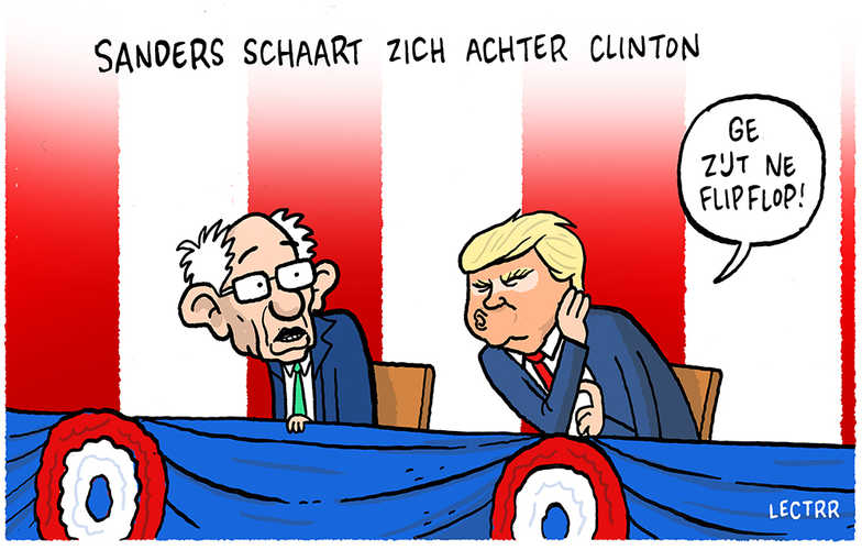 Sanders steunt Clinton